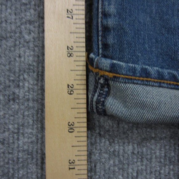 G Raw Jeans Mens 38 Blue Medium Wash Distressed Straight - Picture 12 of 13